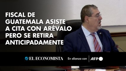 Fiscal de Guatemala asiste a cita con Arévalo pero se retira anticipadamente