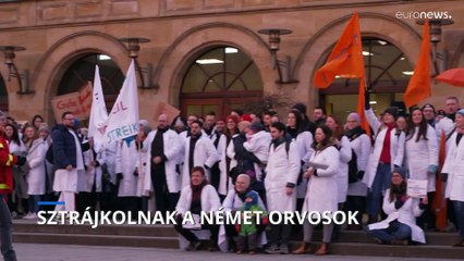 Németország-szerte sztrájkolnak az orvosok és ápolók, műtéteket napoltak el