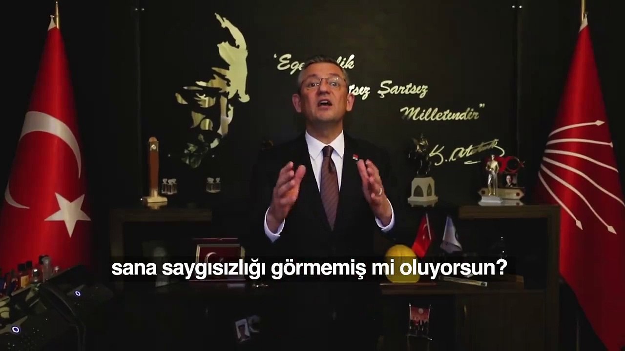 Özgür Özel: Anayasa'yı yok sayanlar bugün Can Atalay'a, Hatay'a ama yarın sana tehdittir