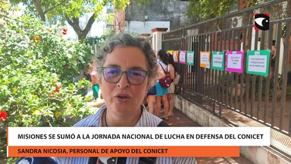 Misiones se sumó a la jornada nacional de lucha en defensa del Conicet