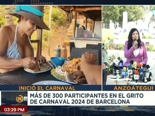 Autoridades del edo. Anzoátegui dan inicio a las fiesta de carnaval 2024