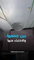 بين جمعها والاختباء منها  نازحو غزة يواجهون أمطار الشتاء
