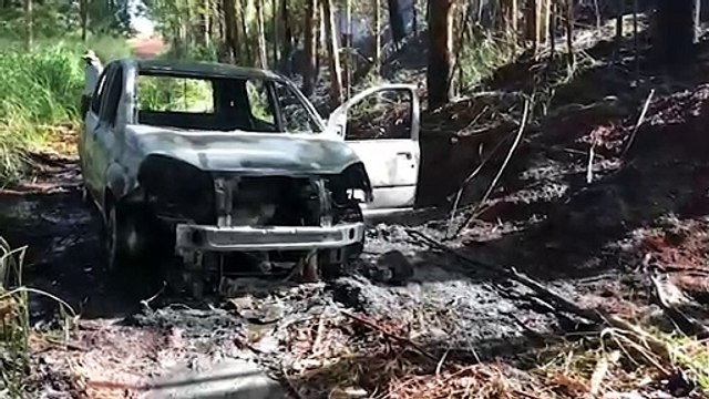 Uno que teria sido usado em homicídio no Santa Cruz é localizado em chamas no Contorno Oeste