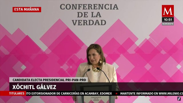 Xóchitl Gálvez asegura que jamas defendería a Genaro García Luna