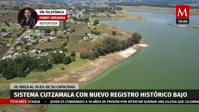 Sistema Cutzamala sigue agotándose; cae al 39%: Conagua