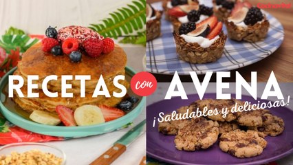 4 recetas con avena, son deliciosas, nutritivas y fáciles