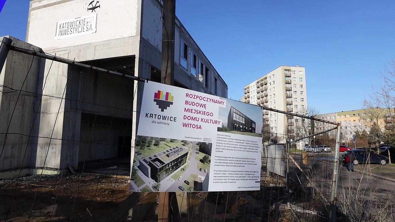 Budowa Miejskiego Domu Kultury Witosa Katowice