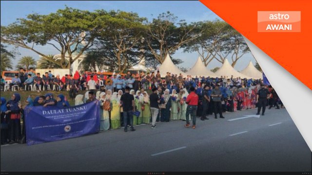 #AgongKita: Situasi terkini di Hangar Diraja, Lapangan Terbang Antarabangsa Senai, Johor Bahru (7:30 pagi)