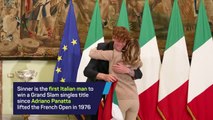 Sinner celebrates Australian Open triumph with Italian Prime Minister