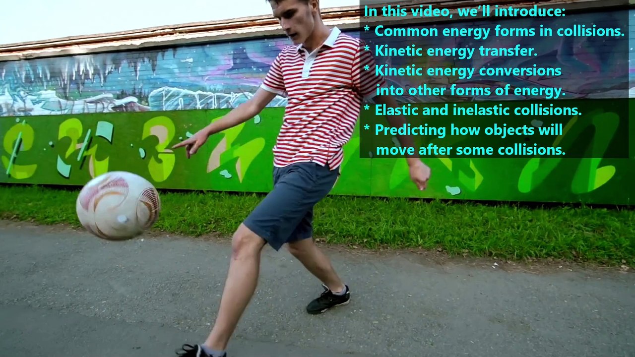 Introduction to Collisions (part 1) for Middle School or Older. NGSS: 3-PS2-2, 4-PS3-1, 4-PS3-3, MS-PS2-1