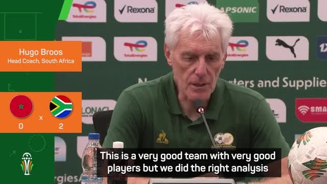 'Beating Morocco is a special achievement for South Africa' - Broos