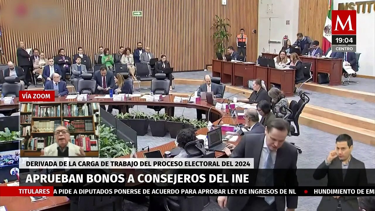 Aprueba bonos para los consejeros del INE por carga de trabajo en el proceso electoral de 2024