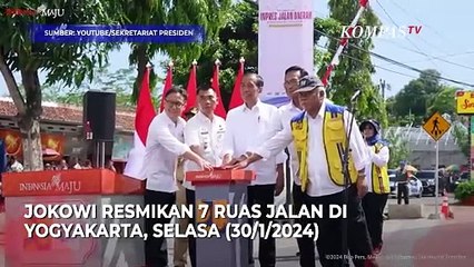 Jokowi Resmikan 7 Ruas Jalan di Yogyakarta, Gunakan Anggaran Rp 162 M