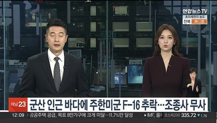 Descargar video: 군산 인근 바다에 주한미군 F-16 추락…조종사 무사