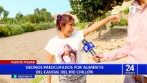Río Chillón incrementa su caudal y preocupa a vecinos de San Martín de Porres y Puente Piedra