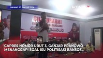 Capres Ganjar Pranowo Tanggapi soal Isu Politisasi Bansos Jelang Pemilu 2024