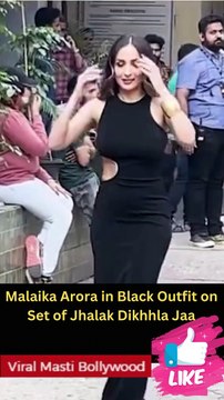 Malaika Arora Looks Beauty Black Outfit on Set of Jhalak Dikhhla Jaa Viral Masti Bollywood