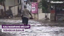 Kali Mampang Meluap, Banjir Rendam Permukiman Warga di Pondok Karya
