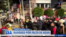 Habitantes de la alcaldía Álvaro Obregón realizan bloqueo por la falta de agua