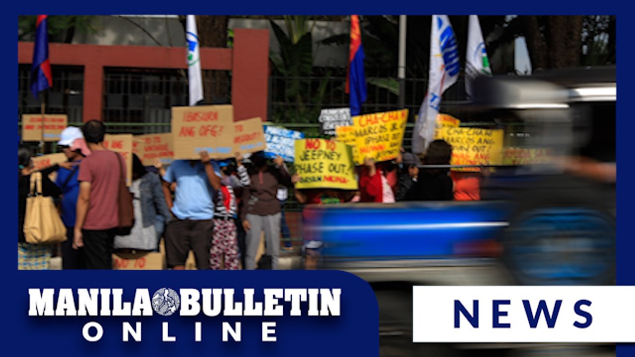 Tanggol Pasada Network holds picket protest outside House of Representatives