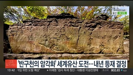 '반구천의 암각화' 세계유산 도전…내년 등재 결정