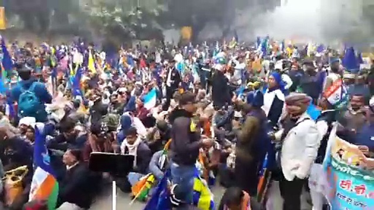 evm protest delhi