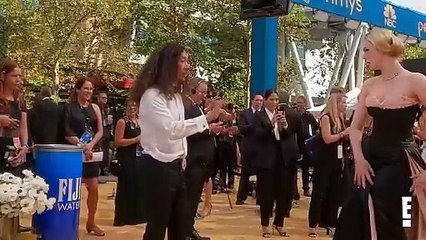 Elle Fanning GLAMBOT_ BTS at 2022 Emmys