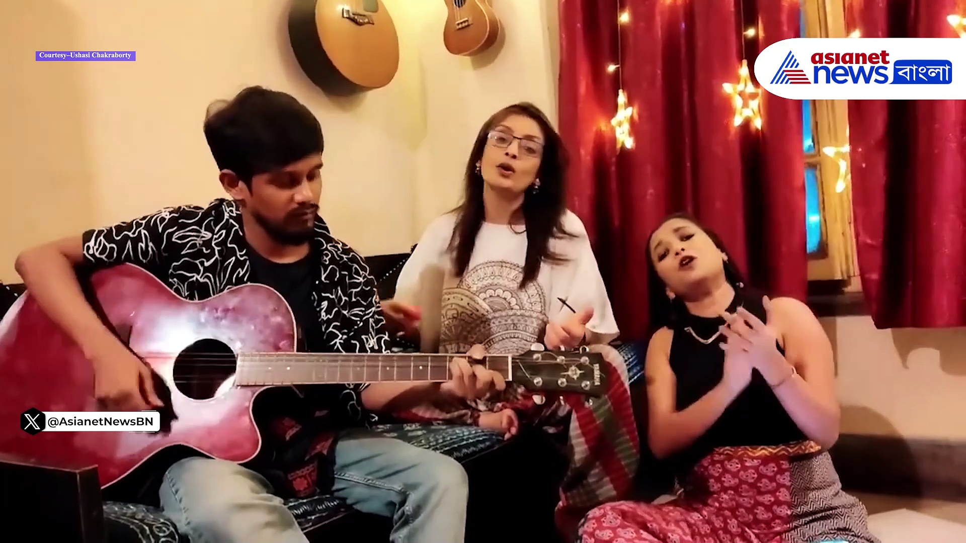 Ushasi Chakraborty: ঊষসীর গলায় নজরুলের কালজয়ী গান, মুগ্ধ নেটিজেনরা