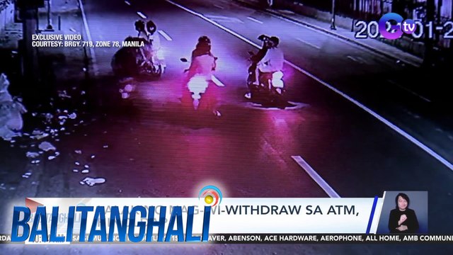 Lalaking nag-wi-withdraw sa ATM, hinoldap | BT