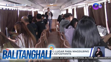 Bus, umiikot sa ilang lugar para magsilbing silid-aralan ng mga estudyante | BT
