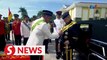 MOMENT: Anwar greets Sultan Ibrahim upon arrival at Istana Negara