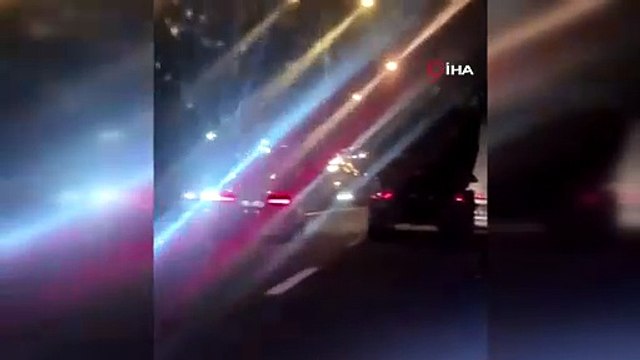 Trafiği birbirine böyle kattılar! TEM Otoyolu'nda faciadan dönüldü
