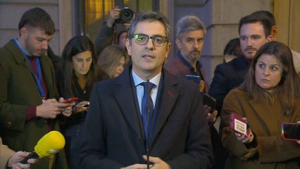 Bolaños pide a Junts reconsiderar su 'no' a la ley de amnistía y defiende a los jueces