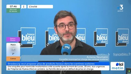 Antoine Neumann, conseiller municipal de Strasbourg en charge de l'agriculture et des cantines scolaires