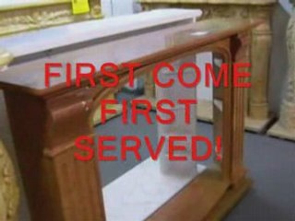 Fireplace Mantels - Hand Carved Marble #103