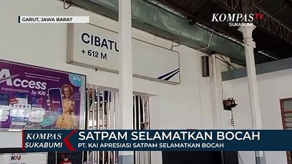 PT. KAI Apresiasi Satpam Selamatkan Bocah Hendak Tertabrak Kereta