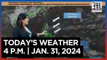 Today's Weather, 4 P.M. | Jan. 31, 2024