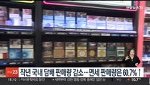 작년 국내 담배 판매 소폭 감소…면세 판매량은 60.7%↑