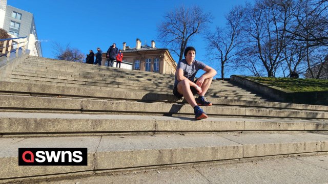 Man climbs and descends the total height of Everest in a day - on his stairs at home