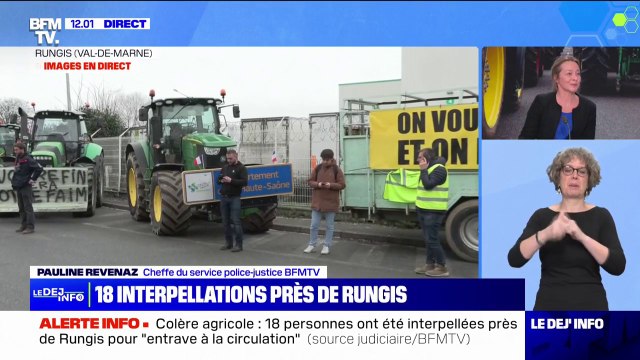 Colère des agriculteurs: 18 interpellations près du marché de Rungis, dans le Val-de-Marne, pour entrave à la circulation