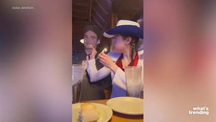 Woman Takes Cardboard Jacob Elordi on Texas Roadhouse Date 🍽️