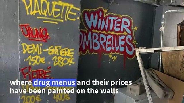 Police officers fighting drug trafficking and gangs in Marseille