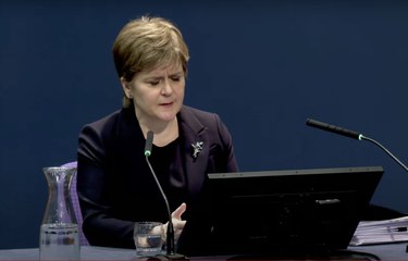 An emotional Nicola Sturgeon at the UK Covid Inquiry in Edinburgh