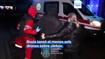 Rusia lanza nuevos ataques con drones sobre Járkov, en el este de Ucrania