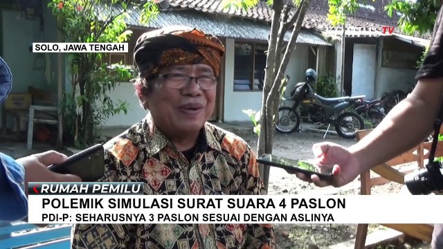 Polemik Simulasi Surat Suara 4 Paslon di Solo