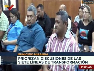 En el mcpio. Miranda del Edo. Falcón priorizan las líneas de transformación de las 7T
