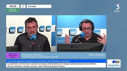Le président de la chambre d'agriculture de Haute-Vienne  demande des décisions "fortes" de l'État