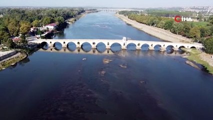 Meriç Nehri'nde kuraklık alarmı!