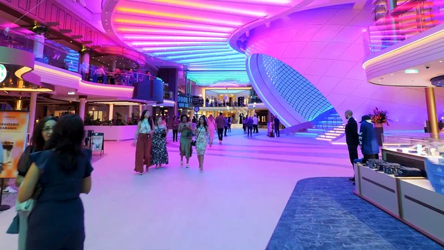 Royal Caribbean's vast new Icon of the Seas features bespoke carpets by Ulster Carpets