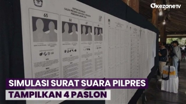 Simulasi Surat Suara Pilpes Tampilkan 4 Paslon, PDIP Solo: Yang 1 Siapa?